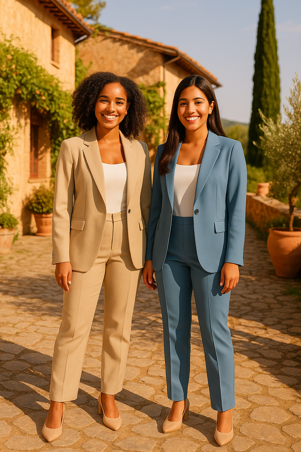 HERBERGER | Damen Operah Zweiteiler mit Blazer und Hose für Büro & Hochzeit