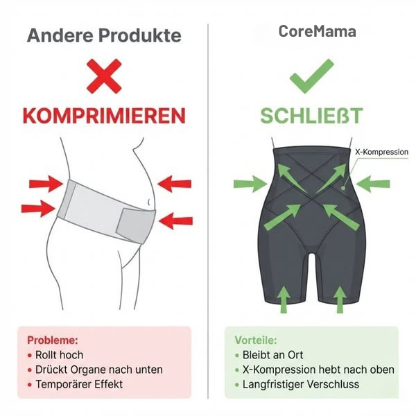 CoreMama – High-Waist Shape Shorts nach der Schwangerschaft