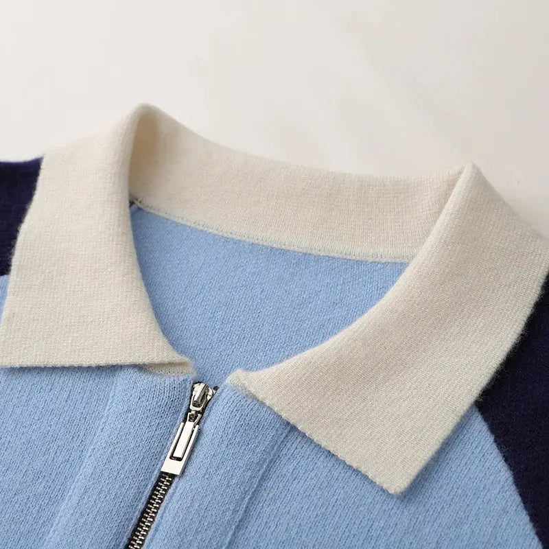 Attraktiver Polo Pullover