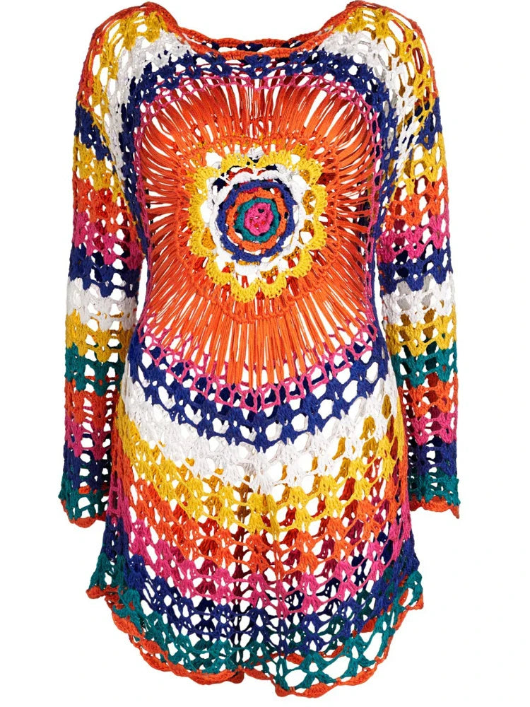 Annabelle | Regenbogen Häkeln Top