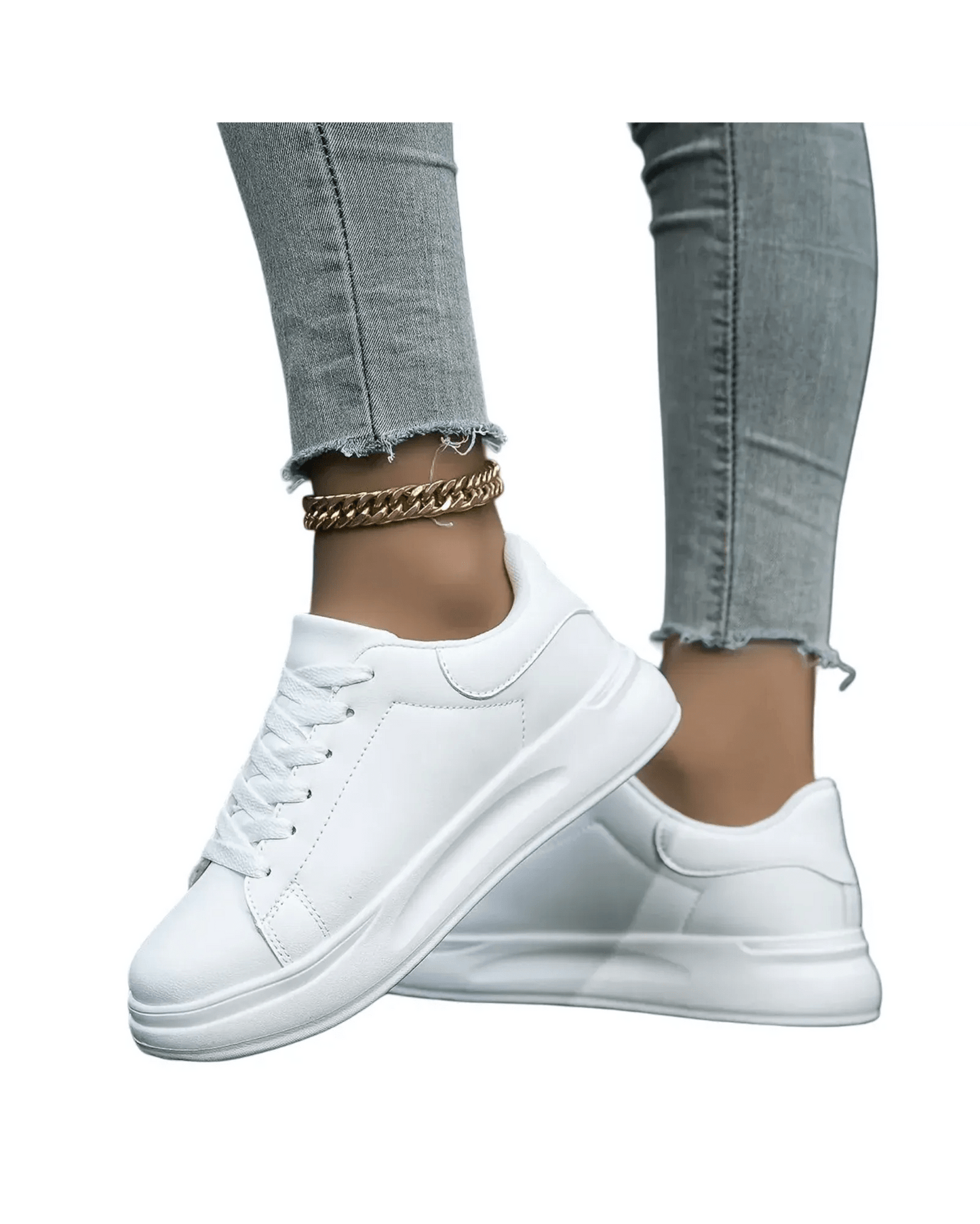 HERBERGER | Damen Sneaker weiß aus Glattleder für Arbeit & Freizeit