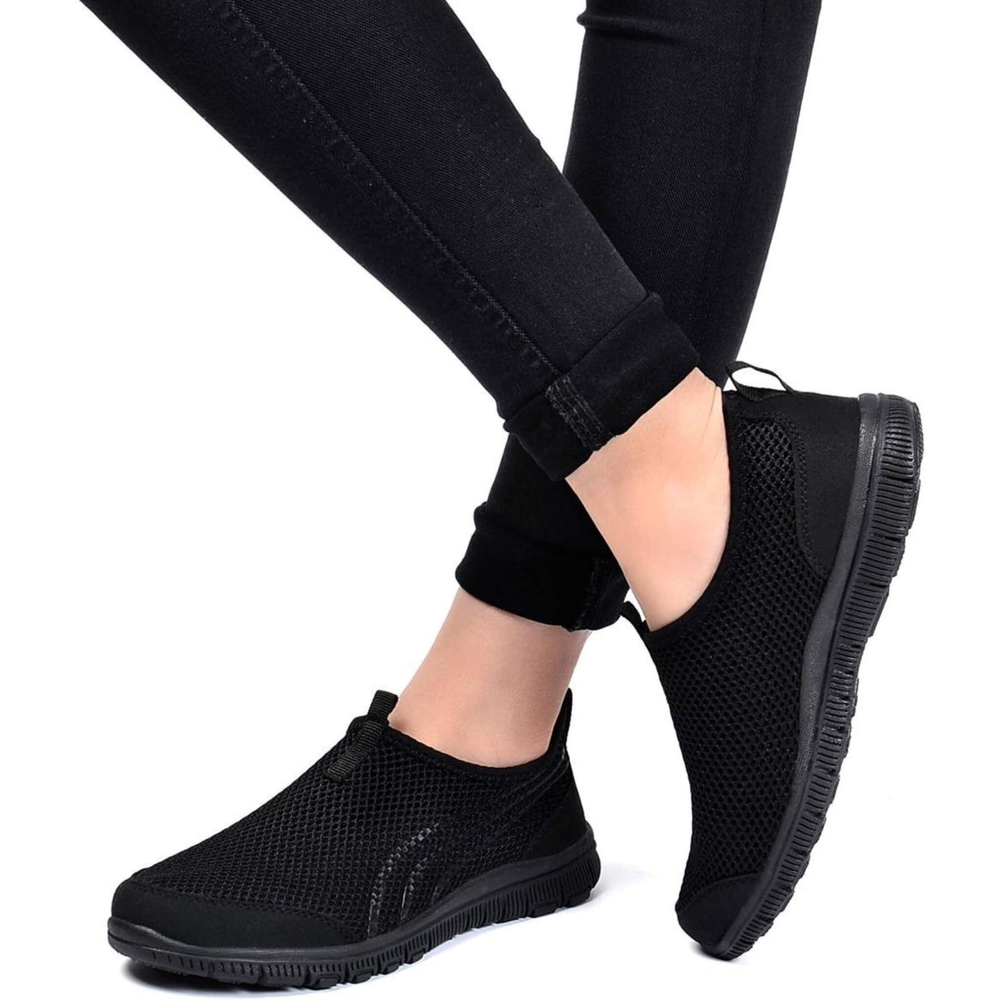 Damen Sneaker leicht ohne Schnürsenkel waschmaschinenfest und bequem