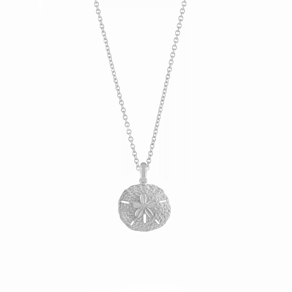 Damen Halskette Sanddollar Anhänger Gold wasserdicht hypoallergen