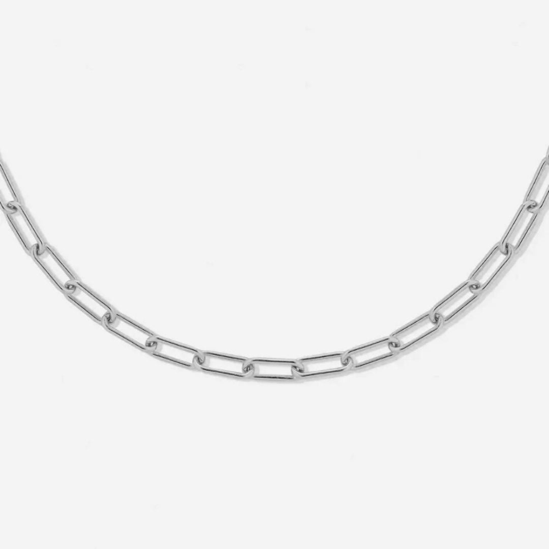 Damen Paperclip Choker Halskette Gold Gliederkette wasserdicht hypoallergen