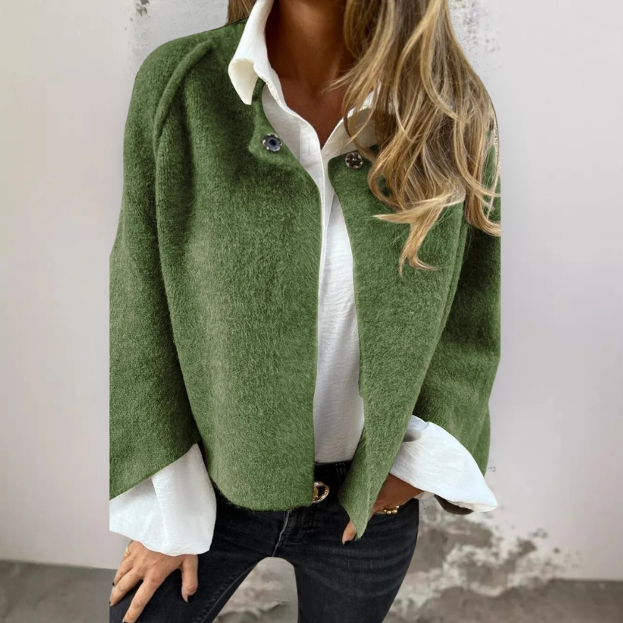 Henrike™ Wollmantel mit Rundhalsausschnitt