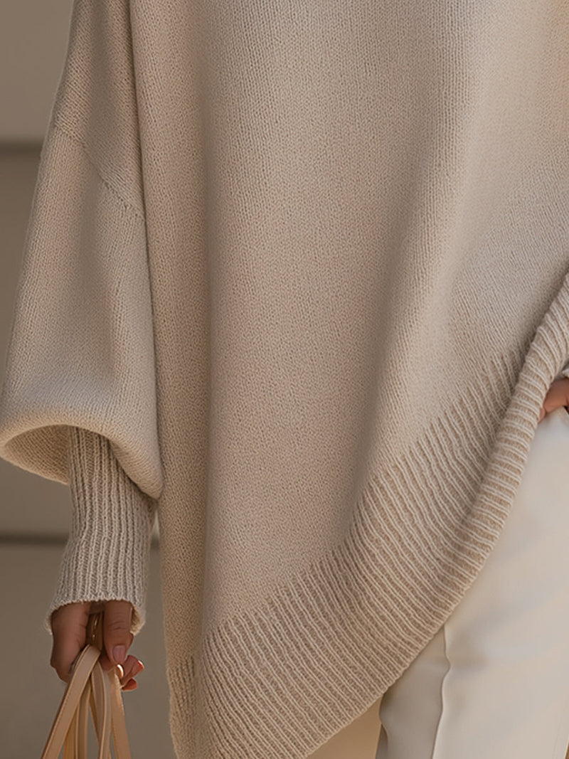 Kimia™ Übergrosser Gestrickter Rundhalsausschnitt Pullover
