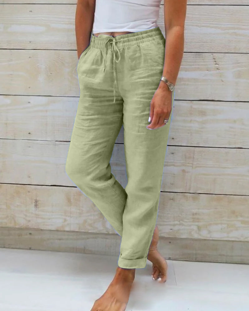 LIVIA™ | Luftige Leinenhose mit Stretch-Komfort
