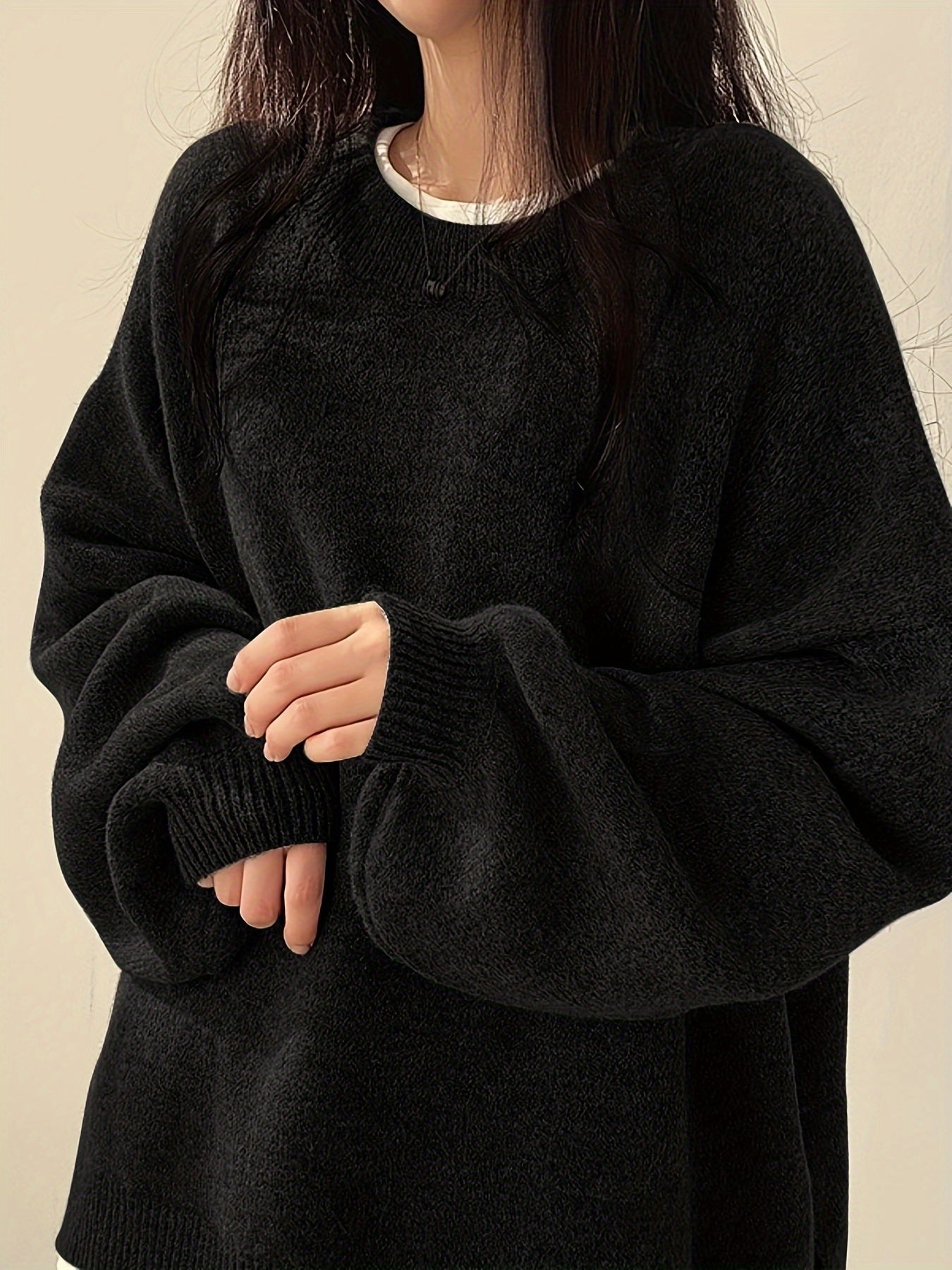Pearline™ Pullover Mit Rundhalsausschnitt Und Langen Ärmeln