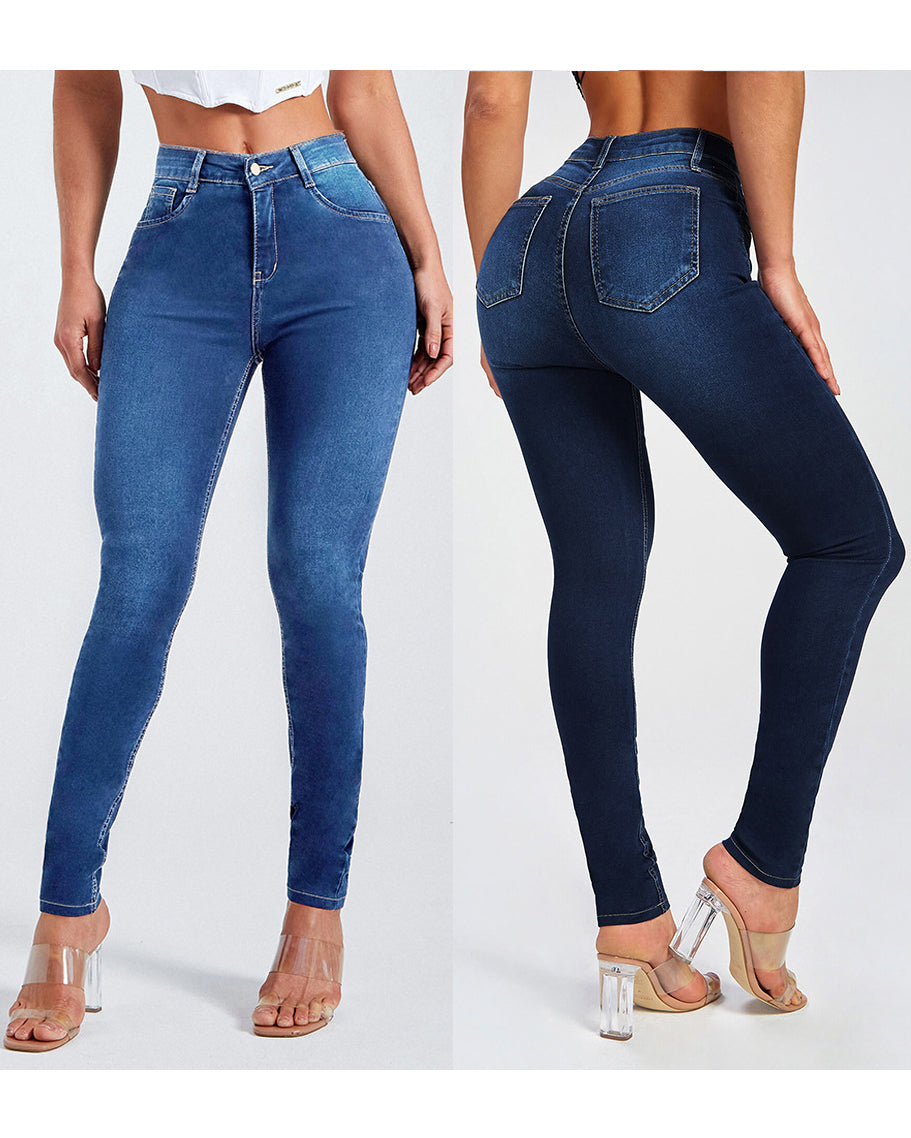 Jeans mit hoher Taille