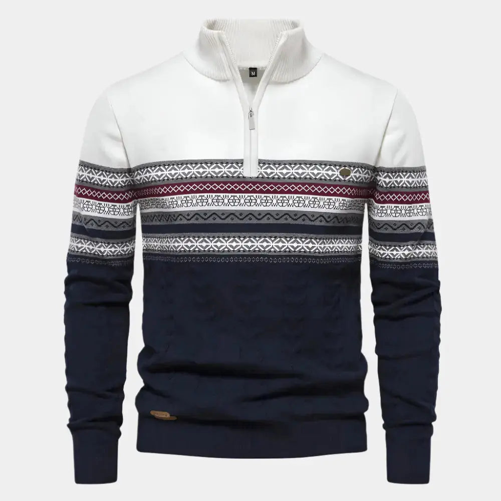 Strickpullover mit Reissverschluss