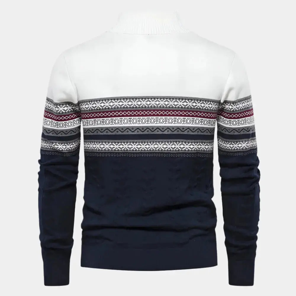 Strickpullover mit Reissverschluss
