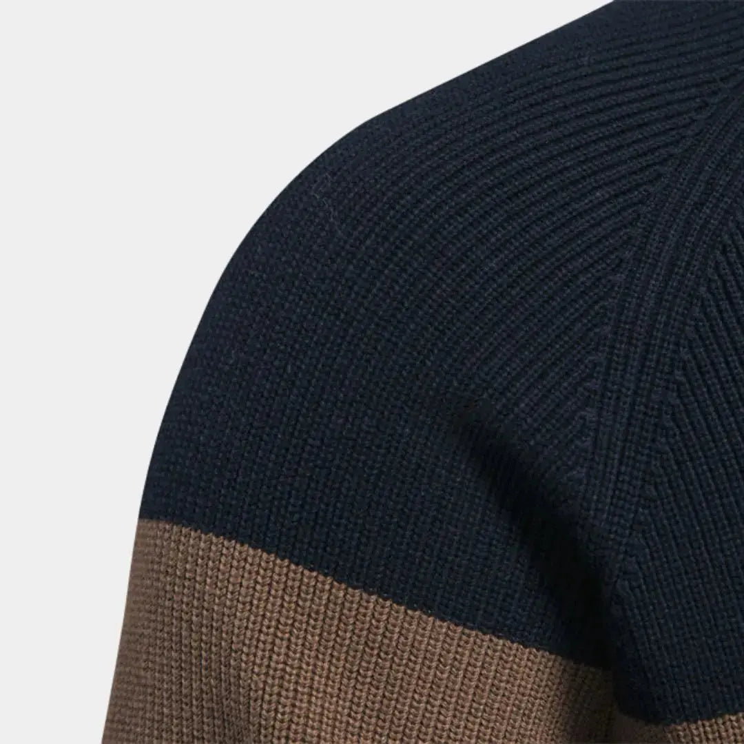 Strickpullover mit Reißverschluss