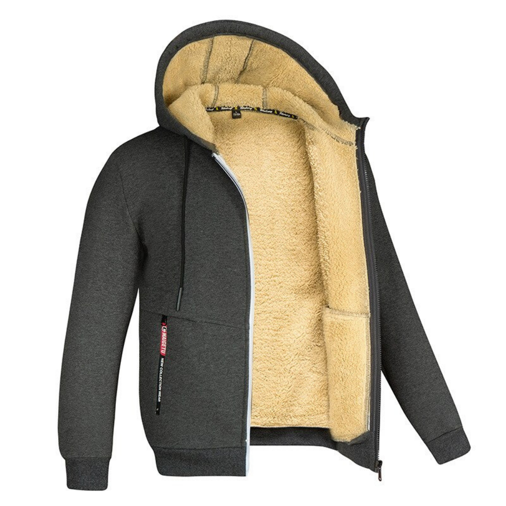 Weiche und warme Herrenjacke
