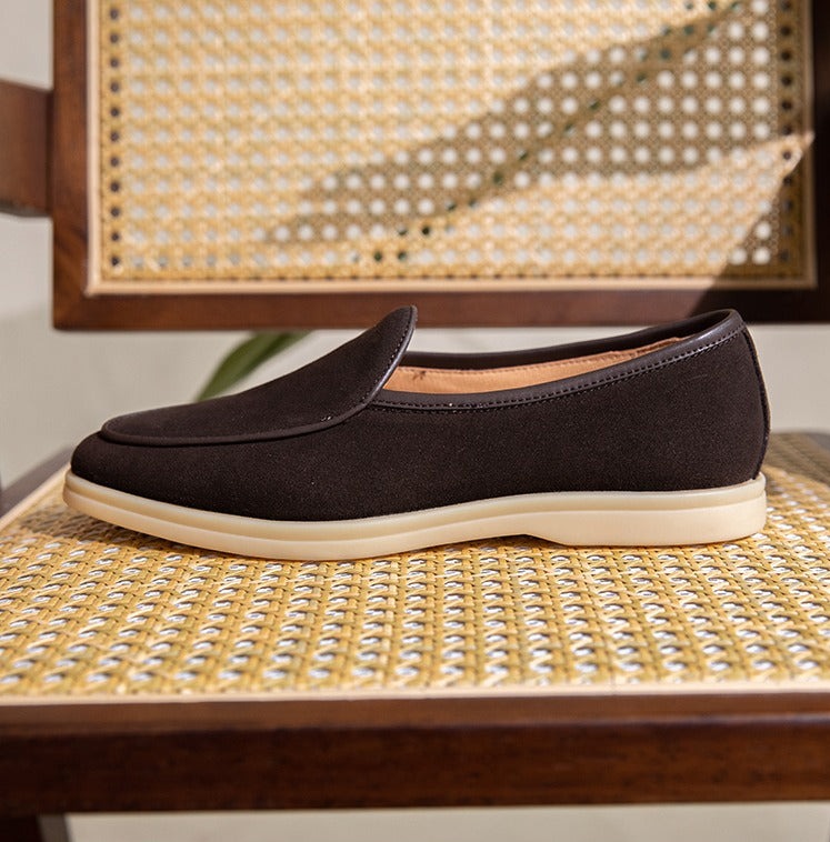 Du Cap belgische Slipper aus Wildleder