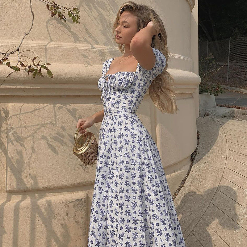 Sommerkleid mit Blumendruck