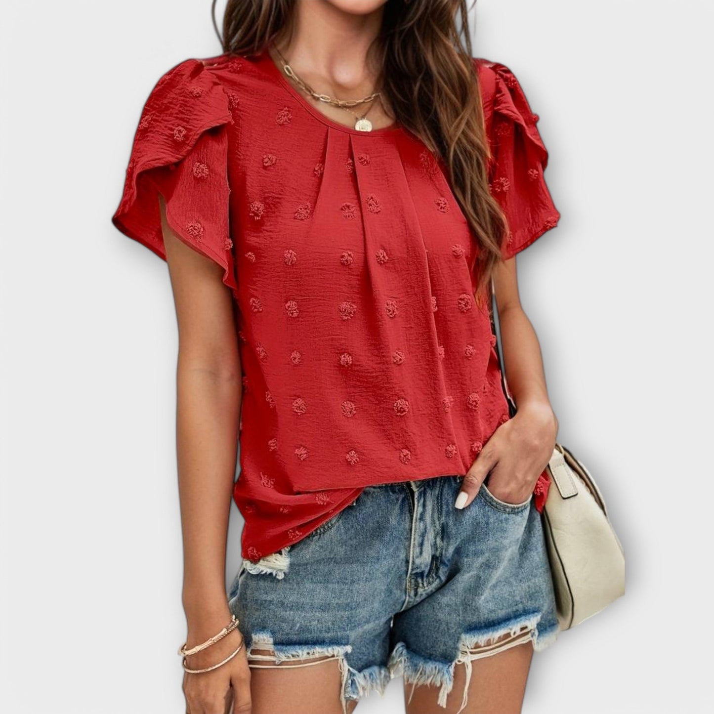 Pünktchenflair Bluse