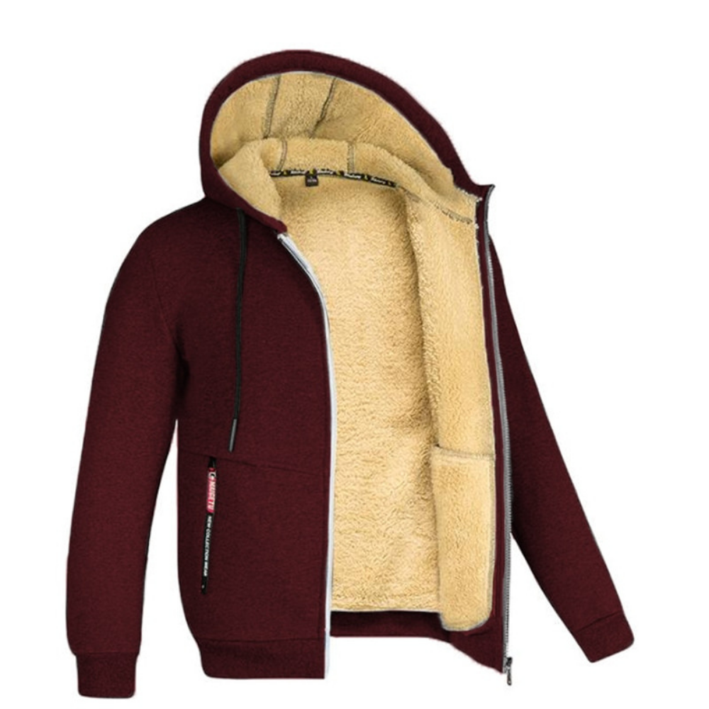 Weiche und warme Herrenjacke