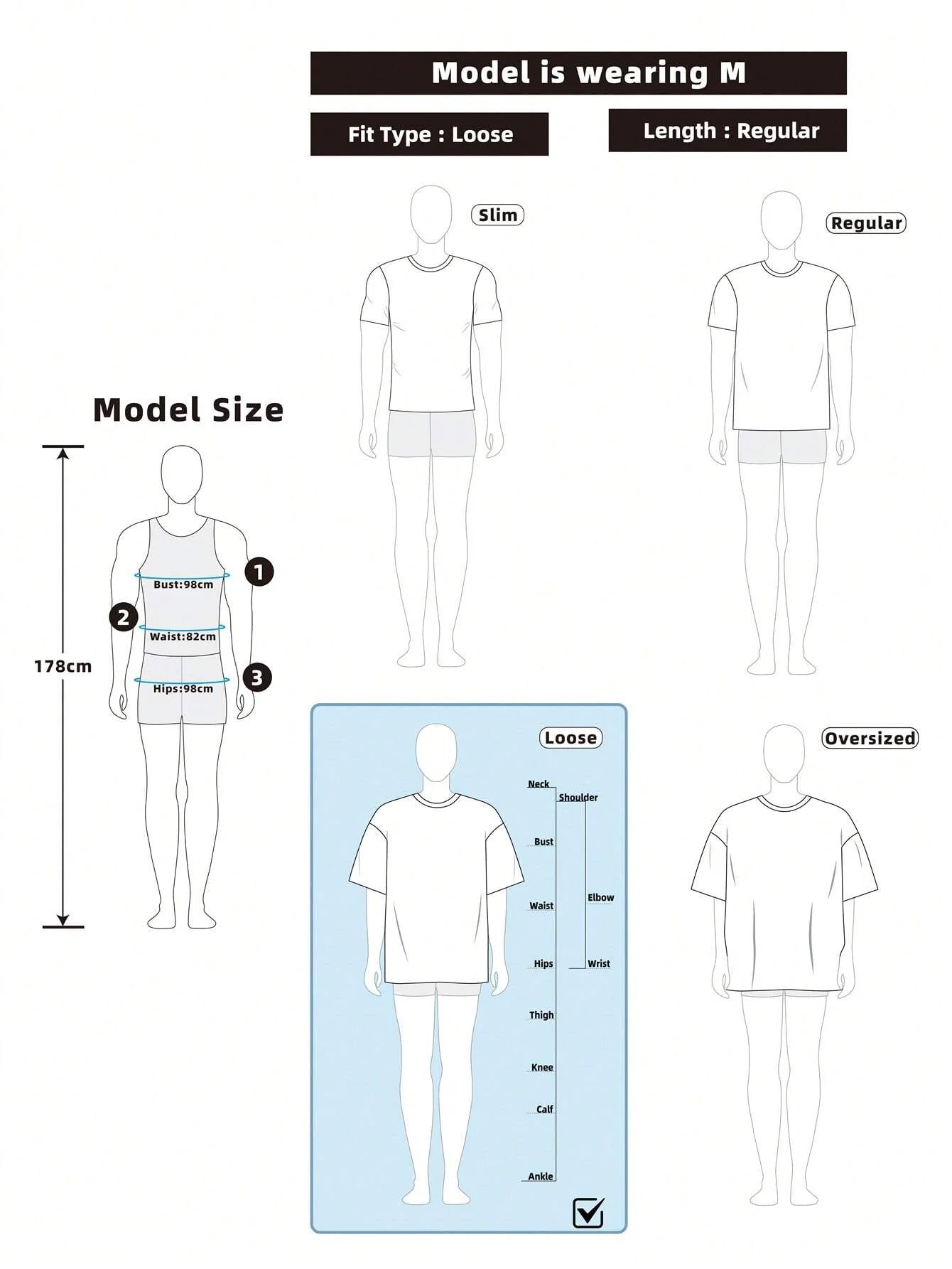 Komfortstruktur Herren T-Shirt