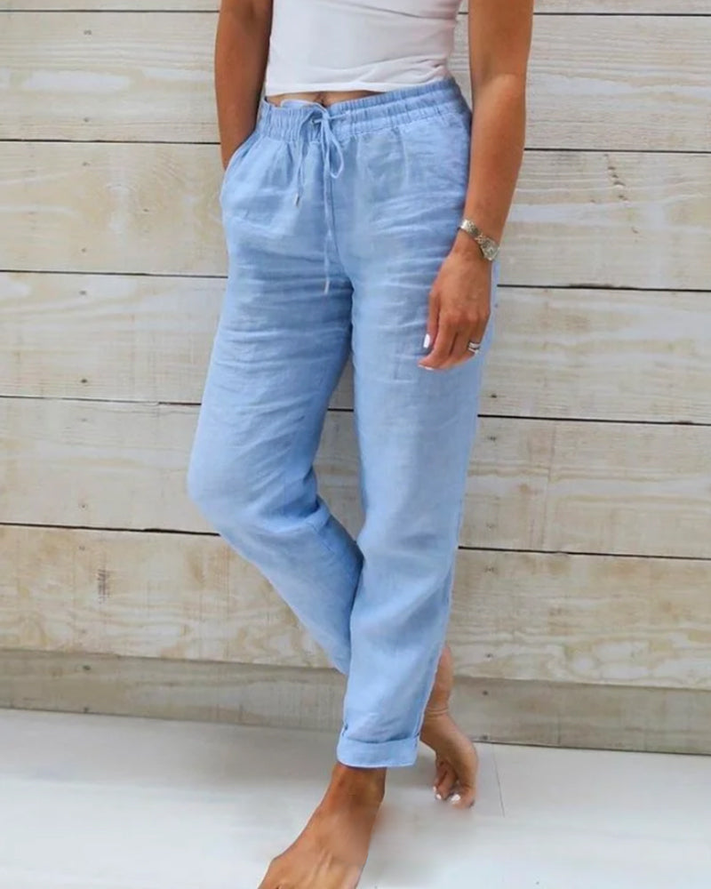 LIVIA™ | Luftige Leinenhose mit Stretch-Komfort