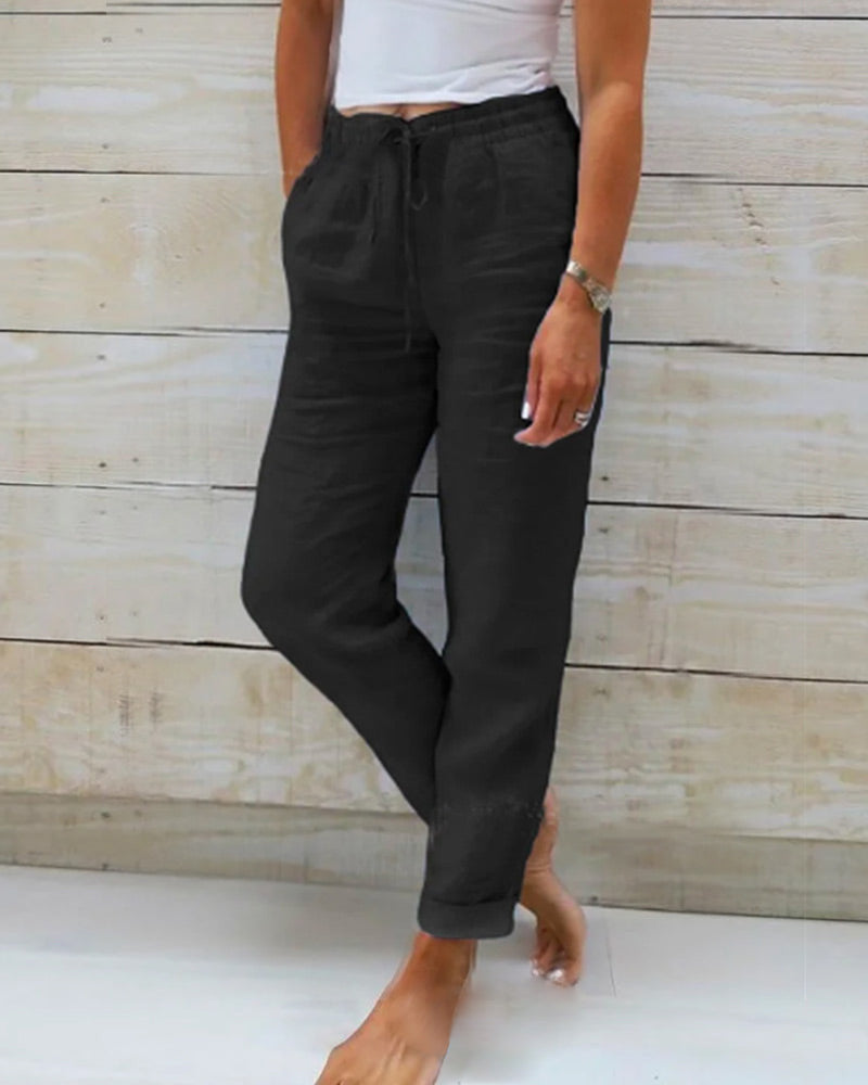 LIVIA™ | Luftige Leinenhose mit Stretch-Komfort