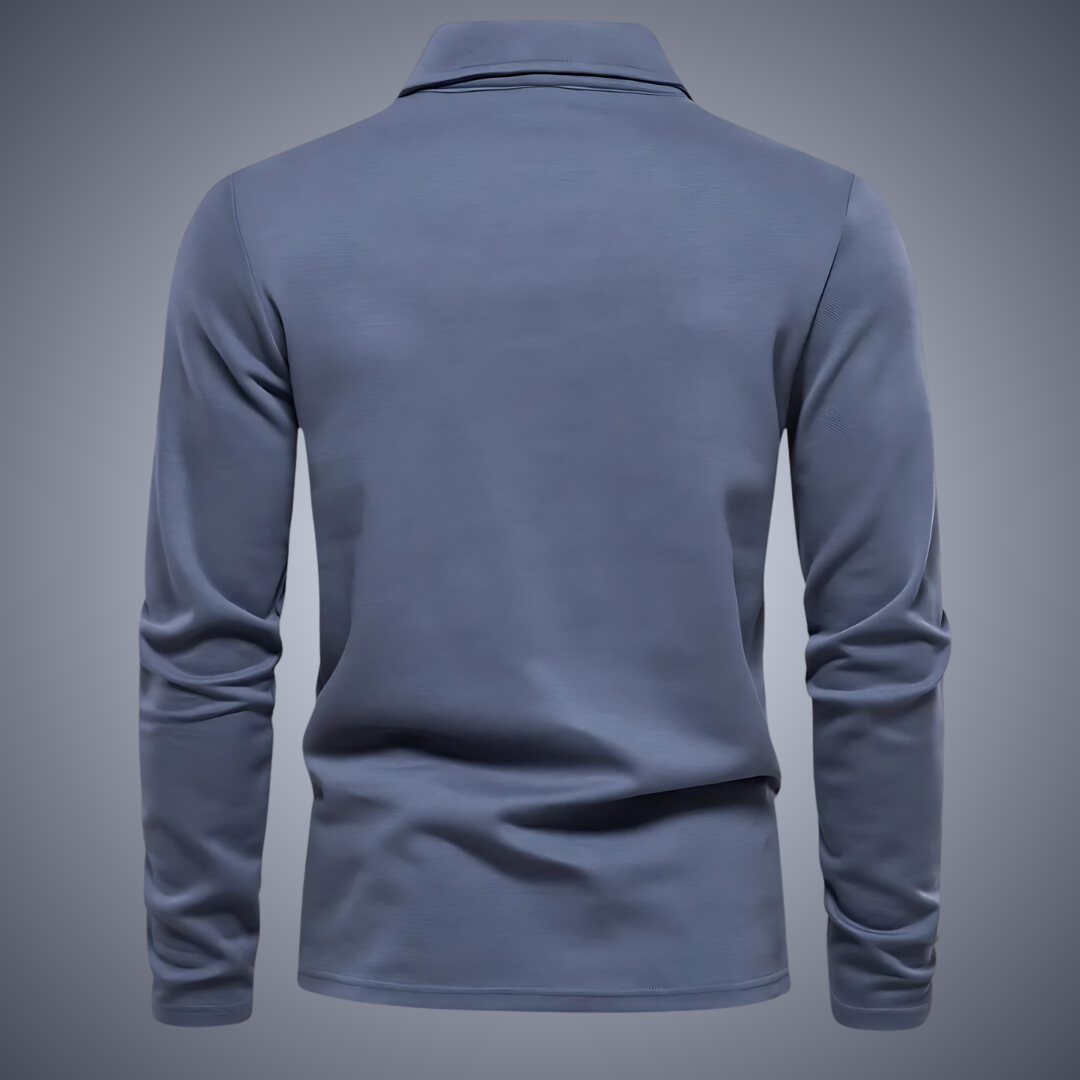 Küstenzeit Herren Langarm Polo-Shirt