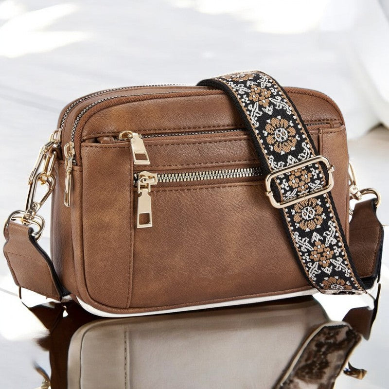 Mila™ Stilvolle Leder Schultertasche