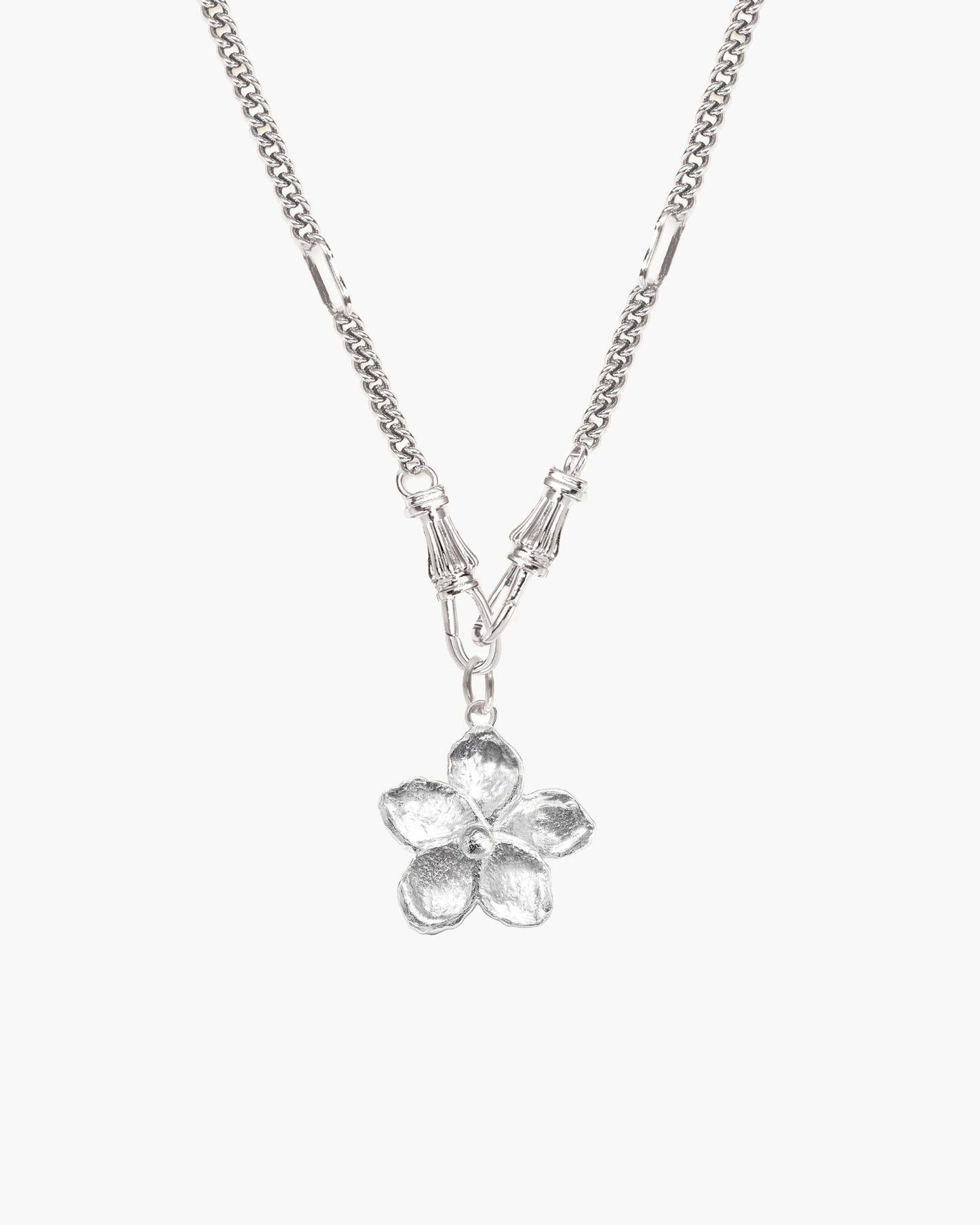 Damen Halskette Gold mit Charm Holder Verschluss Edelstahl wasserfest hypoallergen