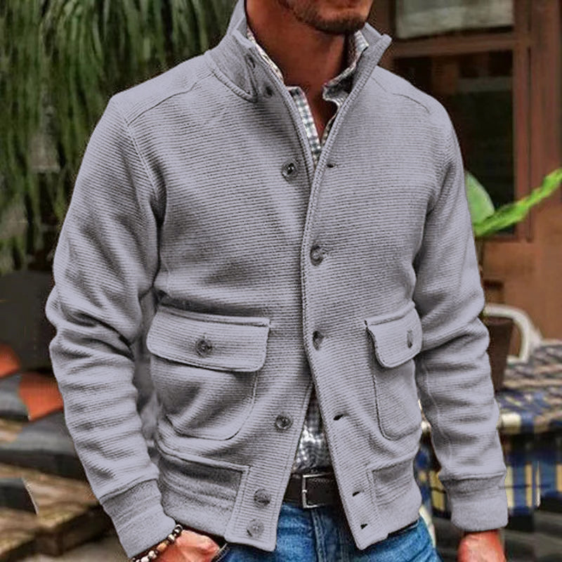 Modische Jacke mit Stehkragen