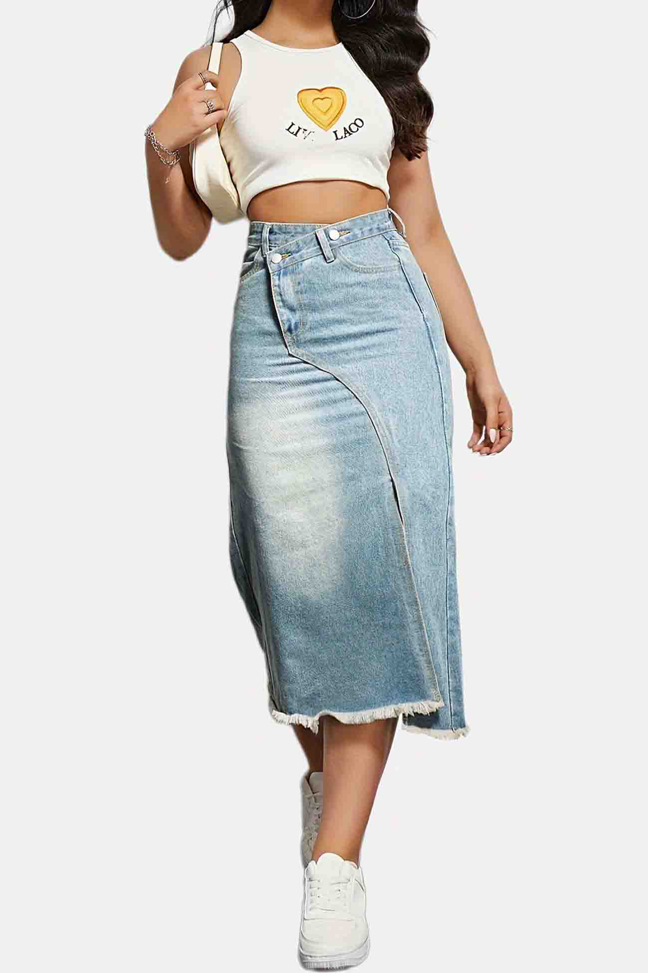 Jeansflair Damen Rock