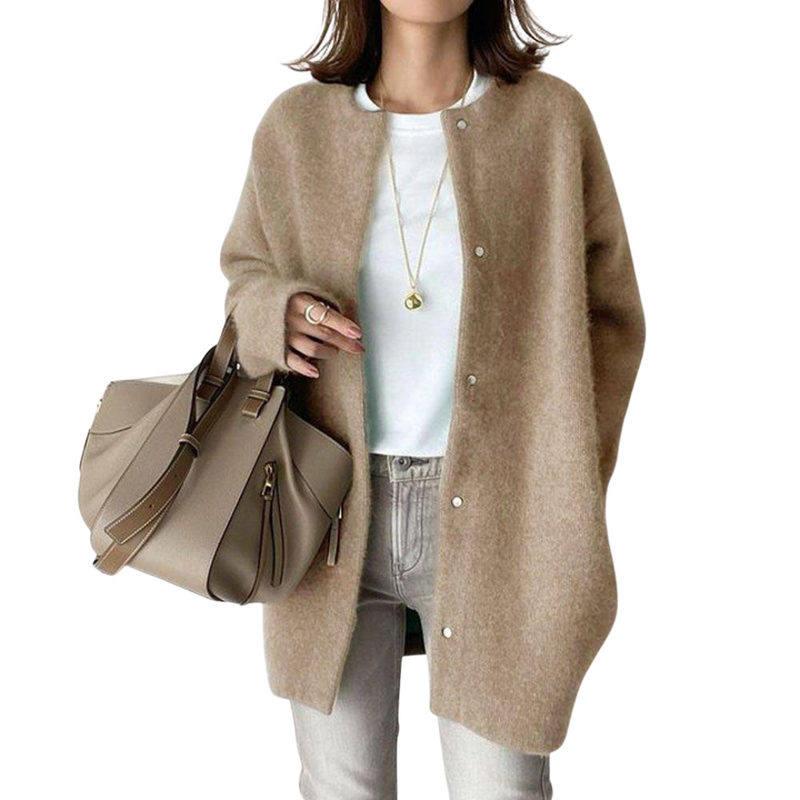 Genevia Eleganter Strick Strickjacke