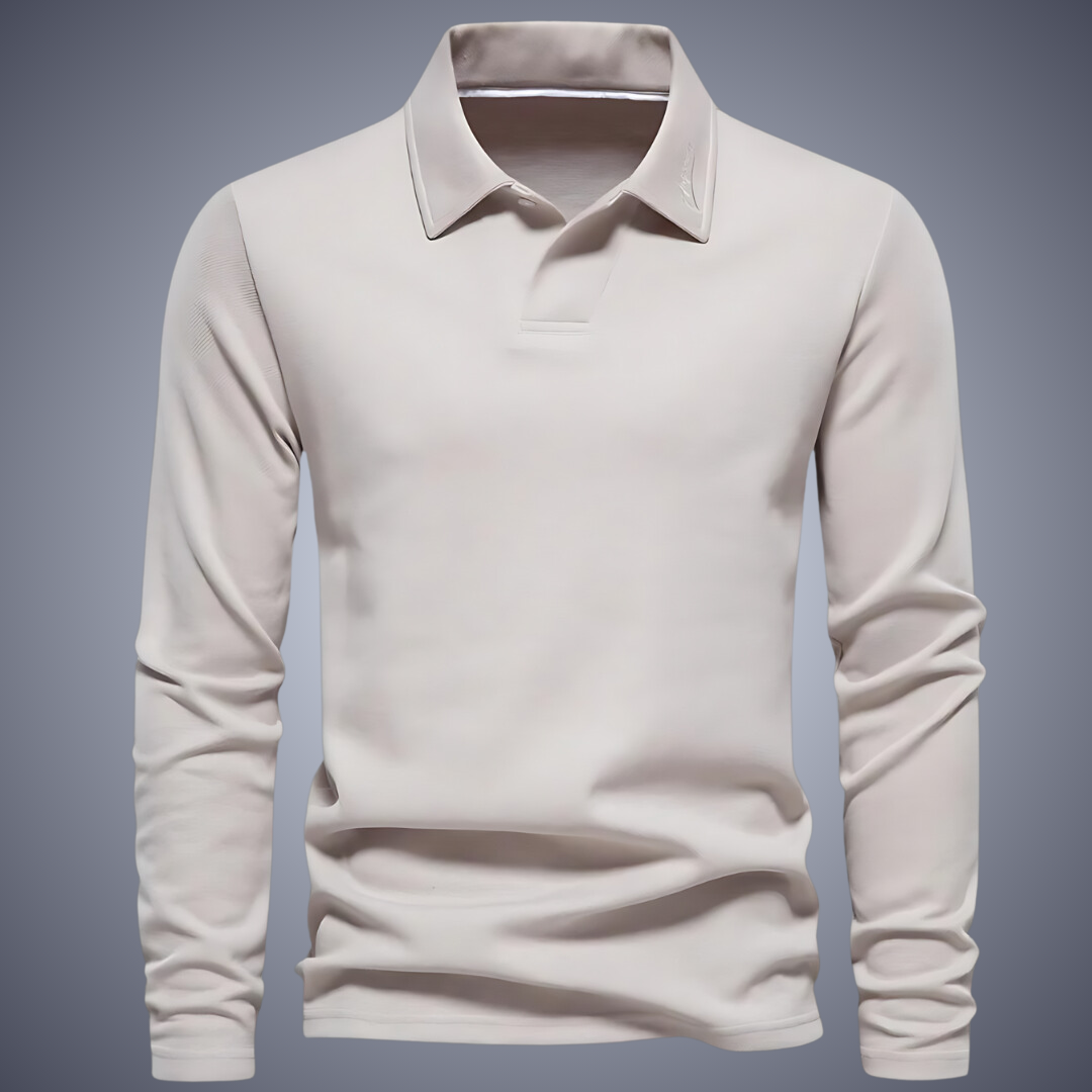 Küstenzeit Herren Langarm Polo-Shirt