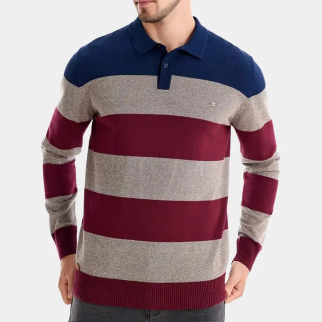 Knit Color Half Zip-Strickwaren