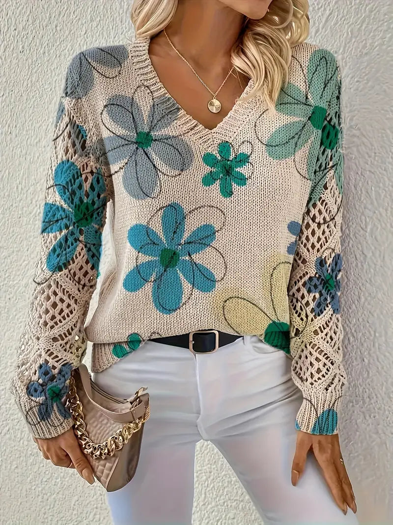 Marzena Eleganter Langarm Pullover