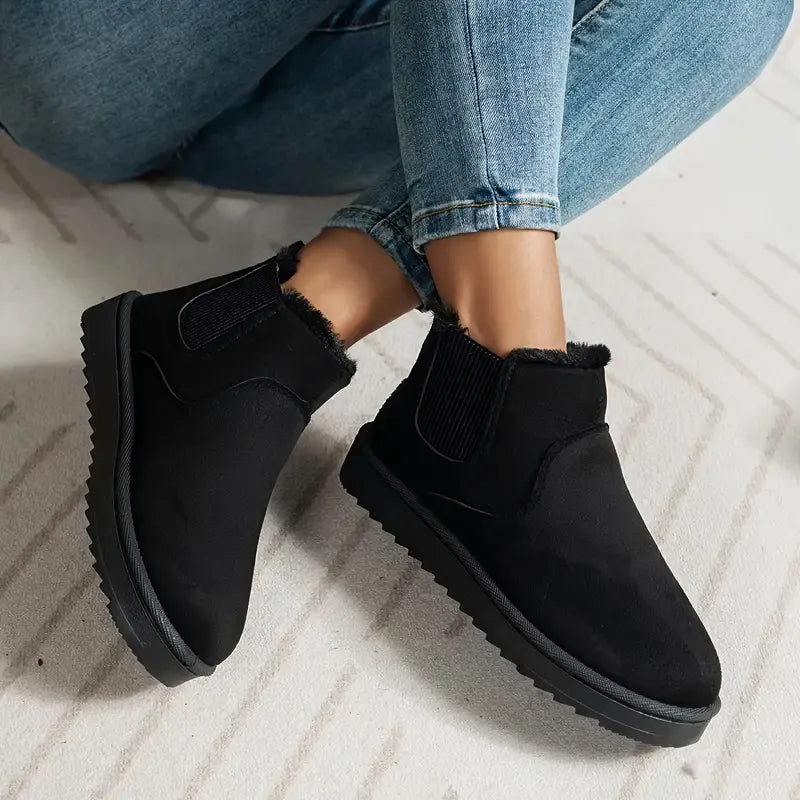 Tatjana™ Woll Boots mit Fleece-Innenfutter