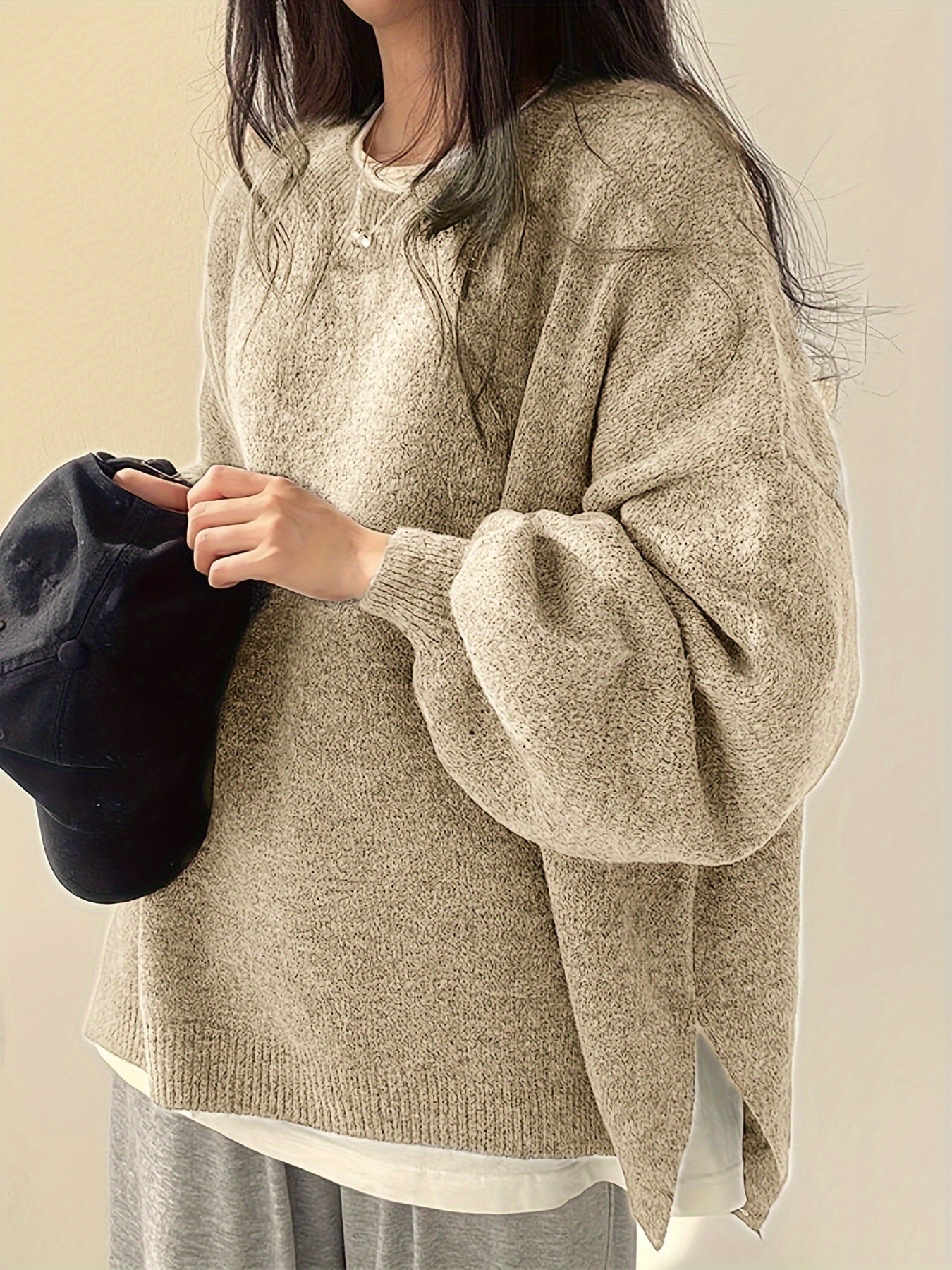 Pearline™ Pullover Mit Rundhalsausschnitt Und Langen Ärmeln