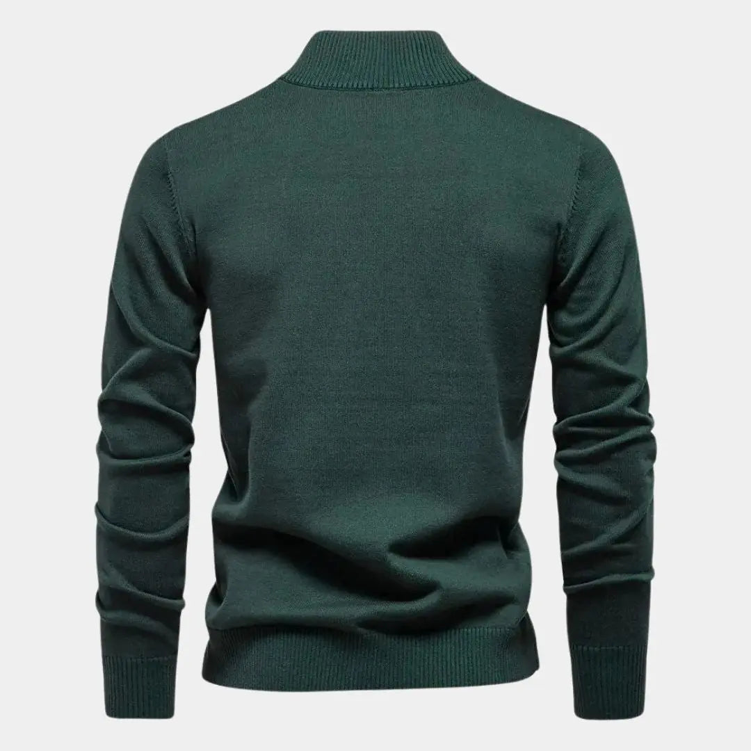 Solider Strickpullover mit Reissverschluss