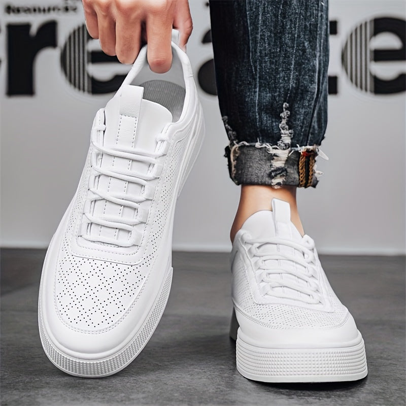 HERBERGER | Herren Sneaker Porter in Lederoptik mit luftdurchlässiger Perforation