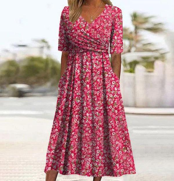 Blumenliebe Kurzarmkleid