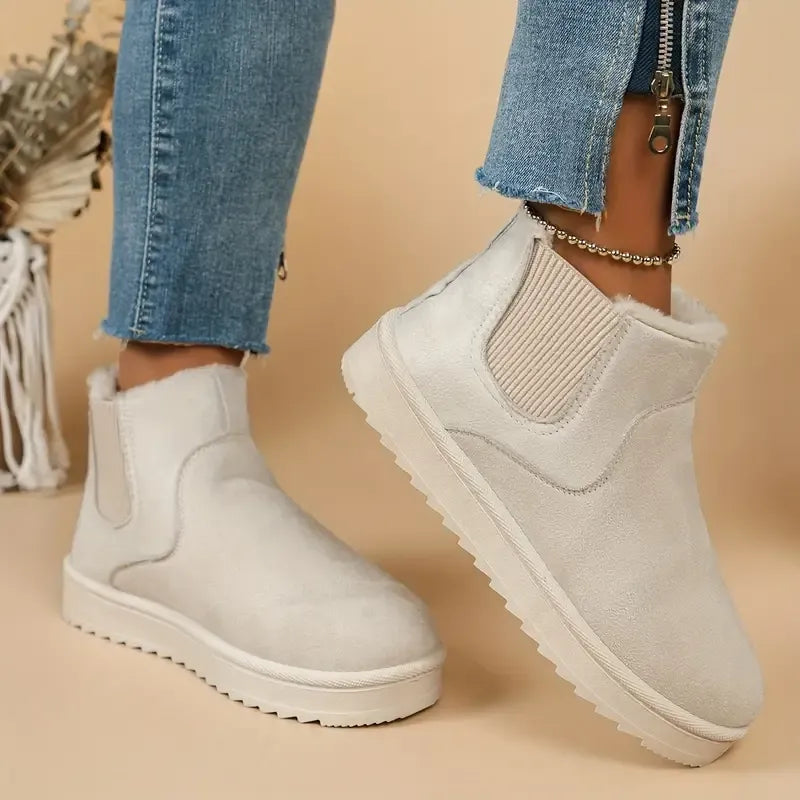 Tatjana™ Woll Boots mit Fleece-Innenfutter