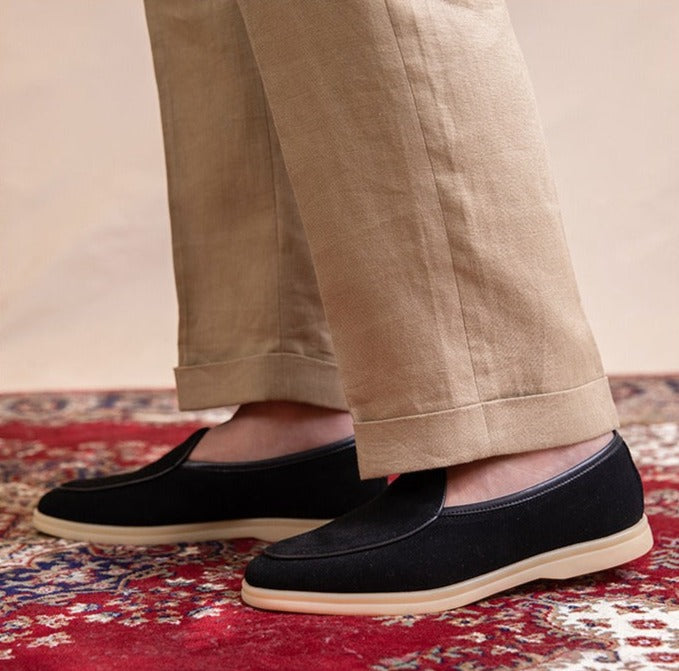 Du Cap belgische Slipper aus Wildleder