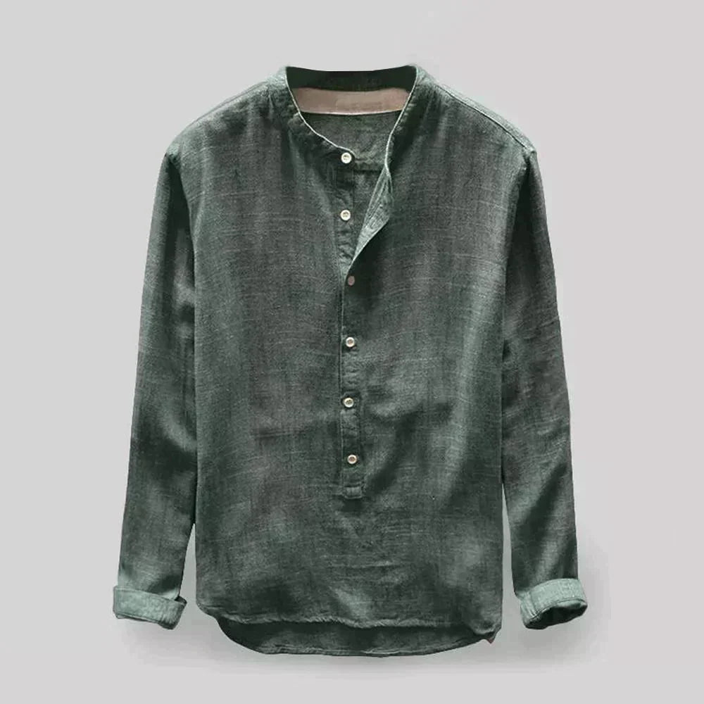 Strukturklang Herren langarmshirt