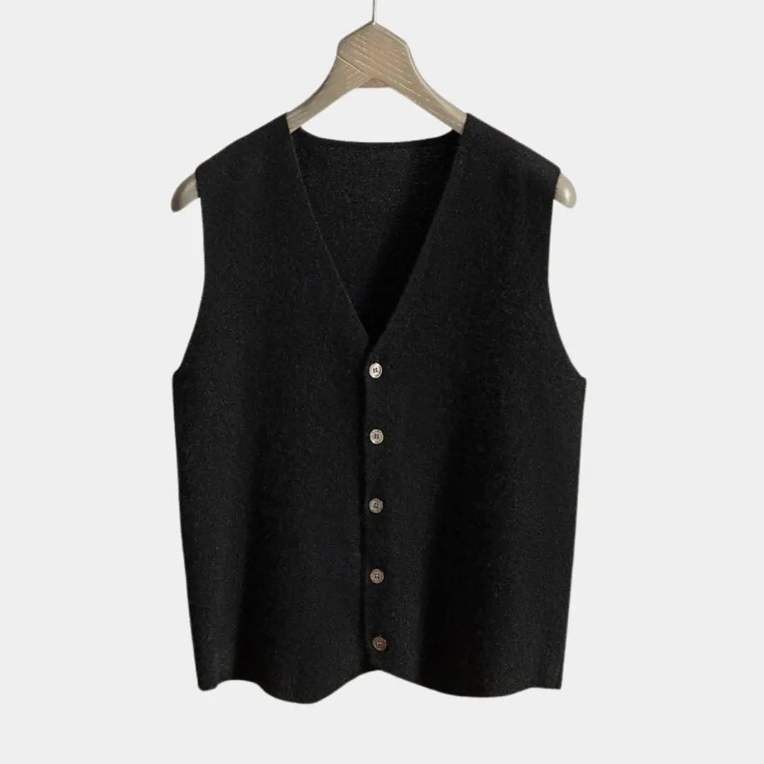 Cardigan-Weste aus Wolle