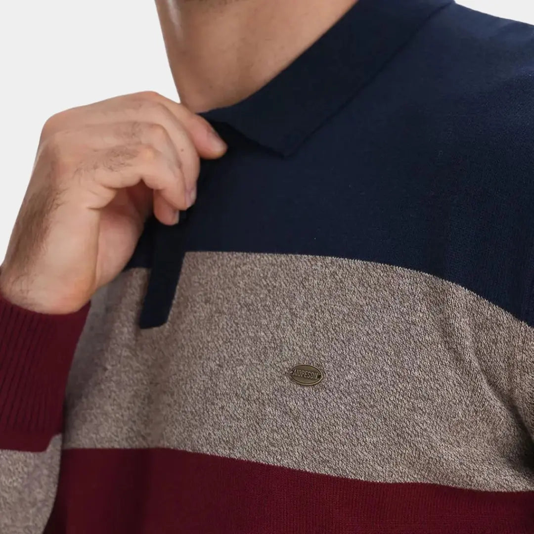 Knit Color Half Zip-Strickwaren