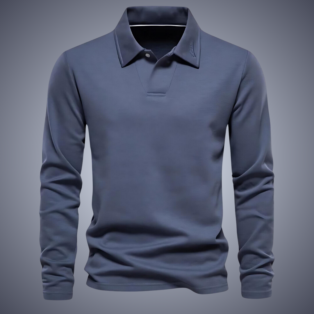 Küstenzeit Herren Langarm Polo-Shirt