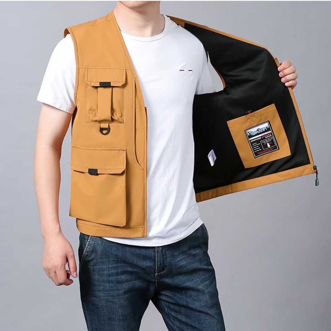 Mose - Atmungsaktive Fracht-Weste Mit Mehreren Taschen