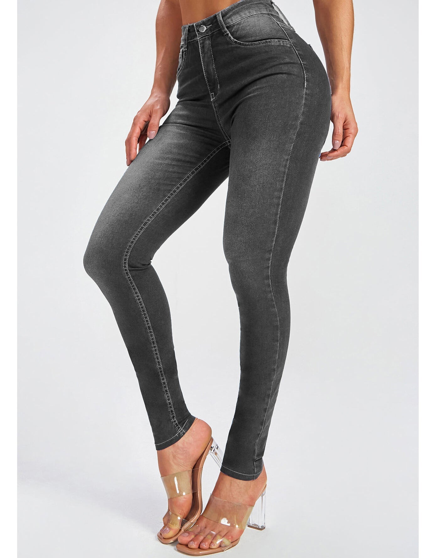 Jeans mit hoher Taille