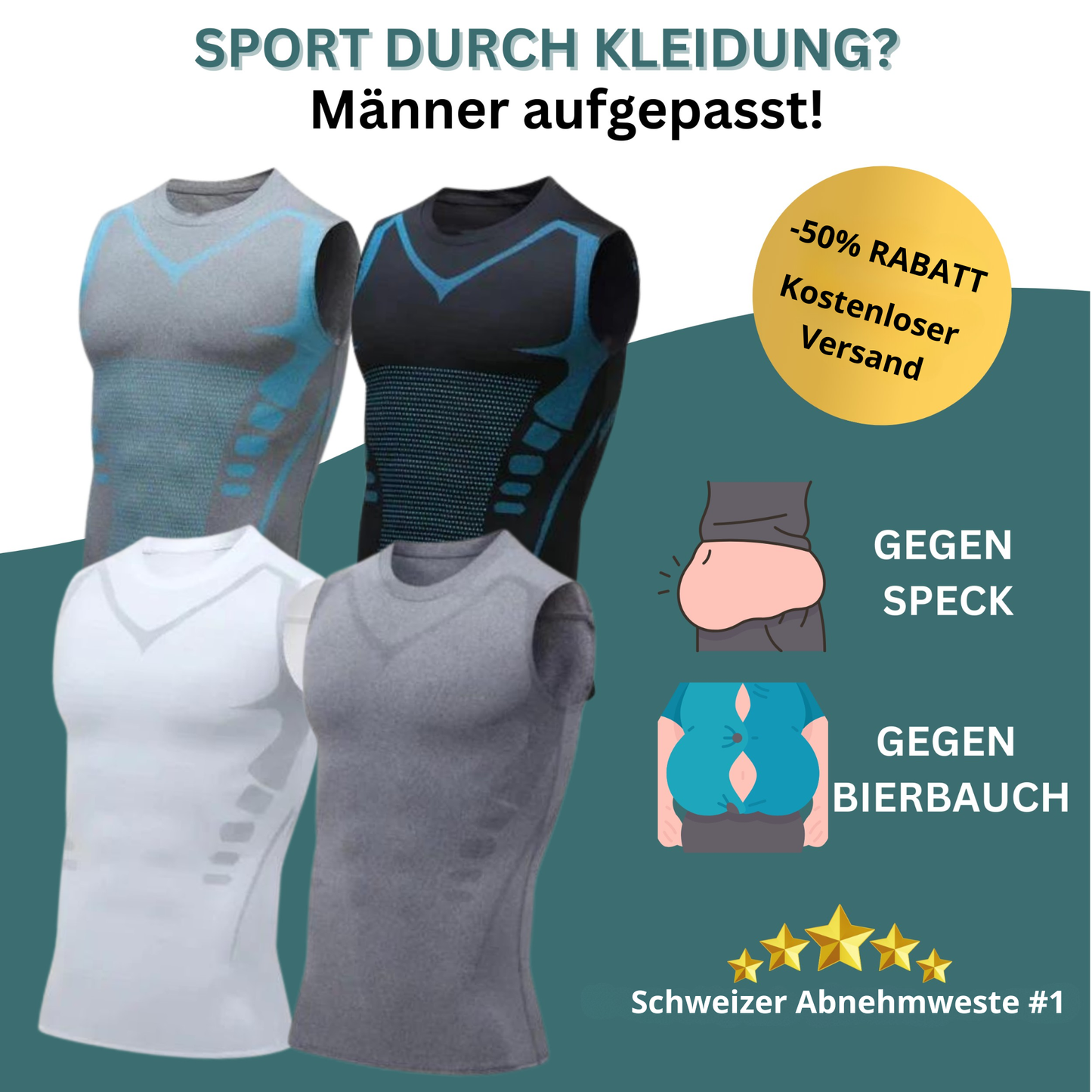 CoreForm – Kompressionsweste fuer Maenner