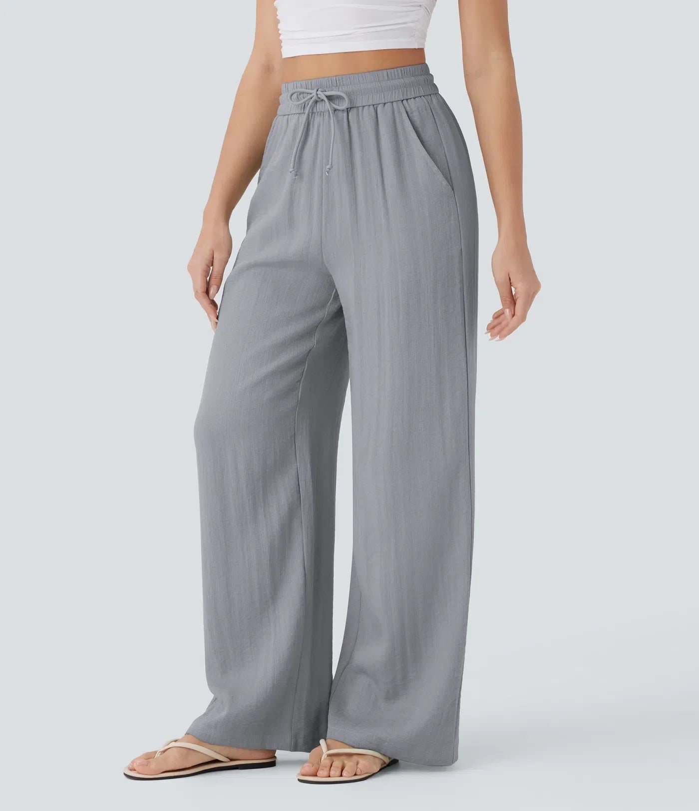 Zafeiria Elegante Leinenhosen
