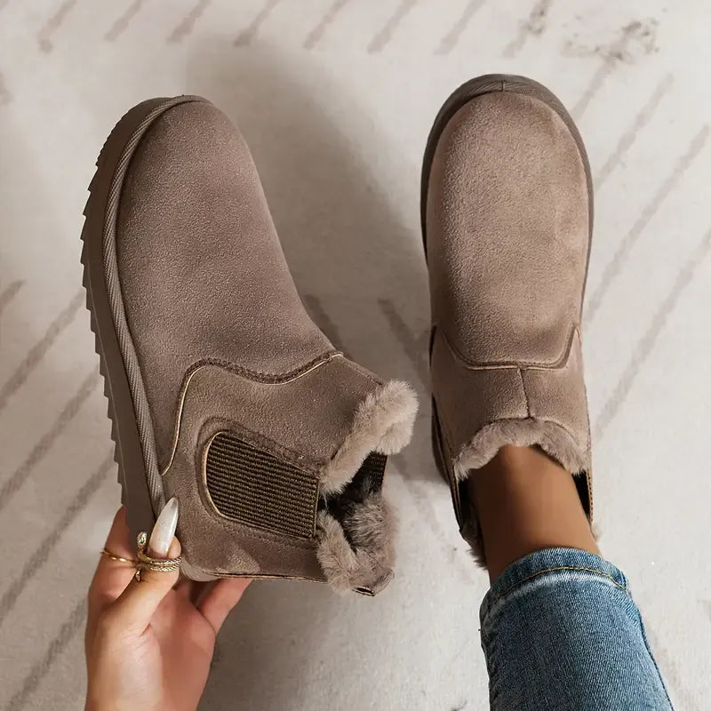 Tatjana™ Woll Boots mit Fleece-Innenfutter