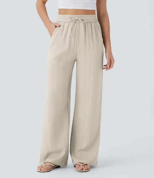 Zafeiria Elegante Leinenhosen